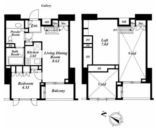 プレミアブラン代々木公園の物件間取画像